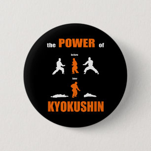 Badge Rond 5 Cm Le Pouvoir De Kyokushin Fière Karate Design Pour K