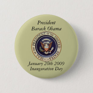 Badge Rond 5 Cm Le Président Barack Obama