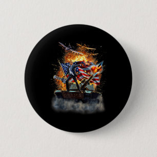 Badge Rond 5 Cm , Le Président des Etats-Unis Barack Obama