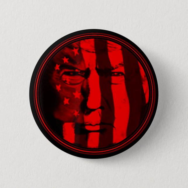 Badge Rond 5 Cm Le président Donald J Trump 47ème président améric (Devant)