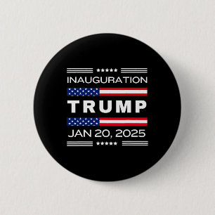 Badge Rond 5 Cm Le Président Donald J. Trump Jour de l'investiture
