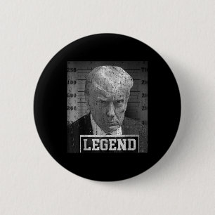 Badge Rond 5 Cm Le président Donald Trump Mugshot 2024 pas coupabl