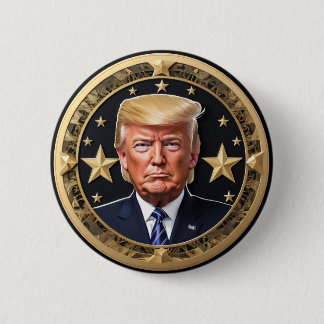 Badge Rond 5 Cm Le président Donald Trump Token Button