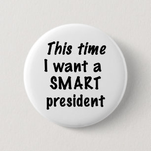 Badge Rond 5 Cm Le Président futé Button