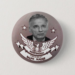 Badge Rond 5 Cm Le Président indépendant Button de Nader