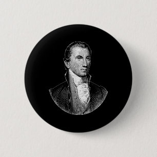 Badge Rond 5 Cm Le président James Monroe