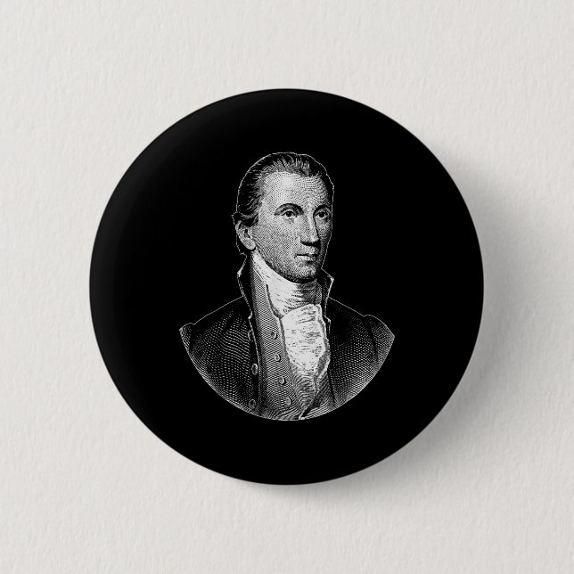 Badge Rond 5 Cm Le président James Monroe (Devant)