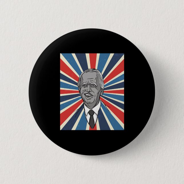 Badge Rond 5 Cm Le président Joe Biden (Devant)