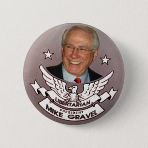 Badge Rond 5 Cm Le Président libertaire Gravel Button