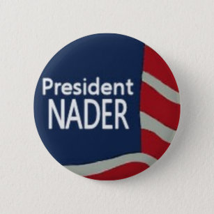 Badge Rond 5 Cm Le Président Nader Flag Pin