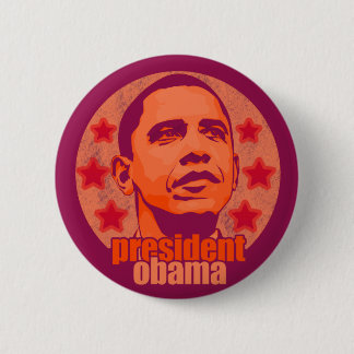 Badge Rond 5 Cm Le Président Obama Button