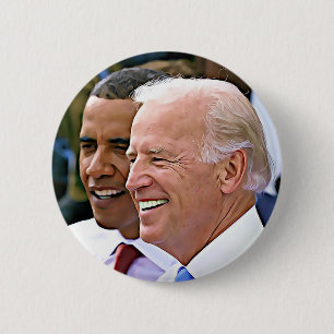 Badge Rond 5 Cm Le Président Obama et vice-président Biden Button