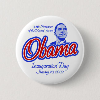 Badge Rond 5 Cm Le Président Obama Inauguration Button