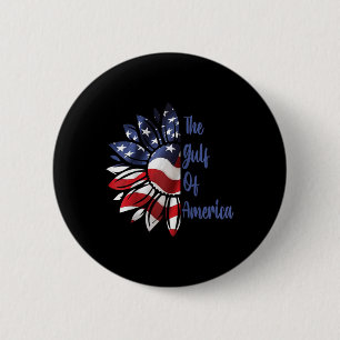 Badge Rond 5 Cm Le Président Trump Du Golfe Des États-Unis 2025 Ra