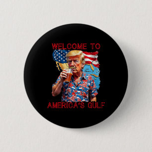 Badge Rond 5 Cm Le président Trump souhaite la bienvenue dans le G