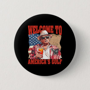 Badge Rond 5 Cm Le président Trump souhaite la bienvenue dans le G