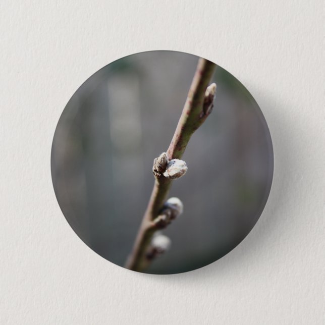 Badge Rond 5 Cm Le printemps arrive (Devant)