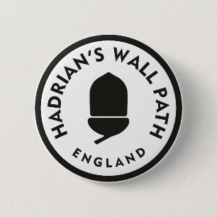 Badge Rond 5 Cm Le Randonnée national du sentier du mur d'Hadrien