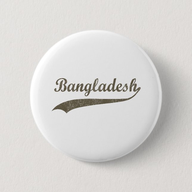 Badge Rond 5 Cm Le rétro Bangladesh (Devant)