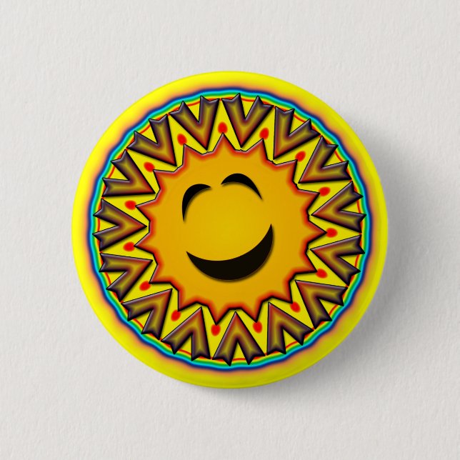 BADGE ROND 5 CM LE RÉTRO SOLEIL (Devant)