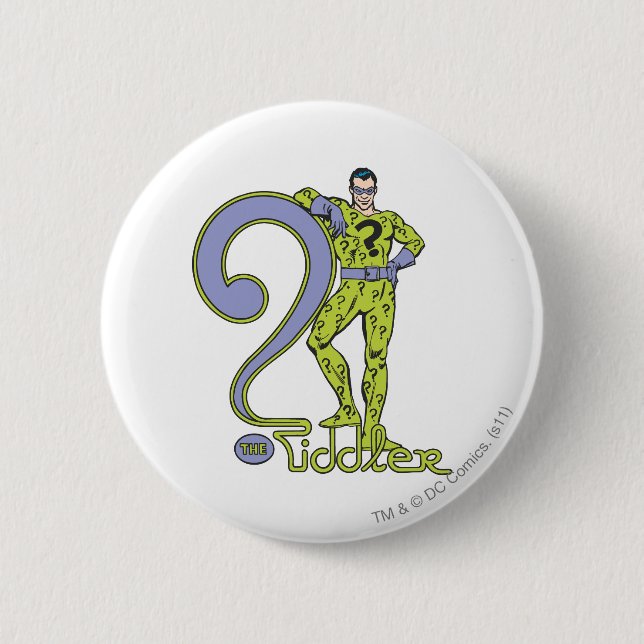 Badge Rond 5 Cm Le Riddler & Logo Green (Devant)
