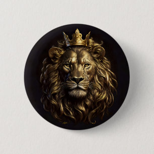 Badge Rond 5 Cm Le Roi ! Le Lion d'Oz pas si lâche