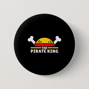 Badge Rond 5 Cm Le Roi Pirate Drôle Manga Anime Japonais M'Aime