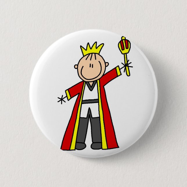 Badge Rond 5 Cm Le Roi royal Button (Devant)