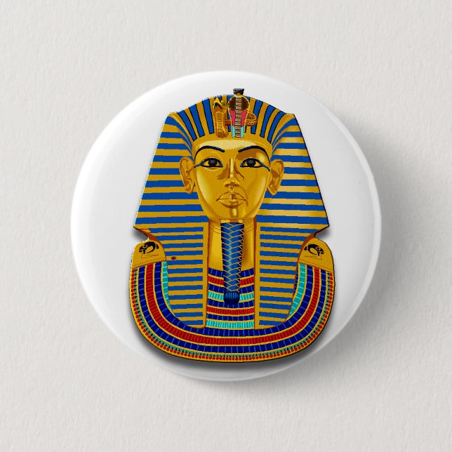 Badge Rond 5 Cm Le Roi Tut Mask (Devant)