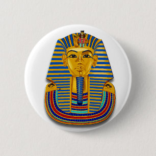 Badge Rond 5 Cm Le Roi Tut Mask
