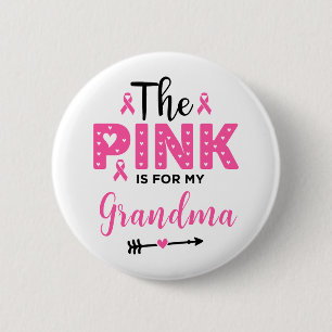 Badge Rond 5 Cm Le rose est pour la sensibilisation au cancer du s