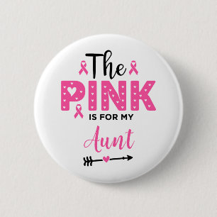 Badge Rond 5 Cm Le rose est pour la sensibilisation au cancer du s
