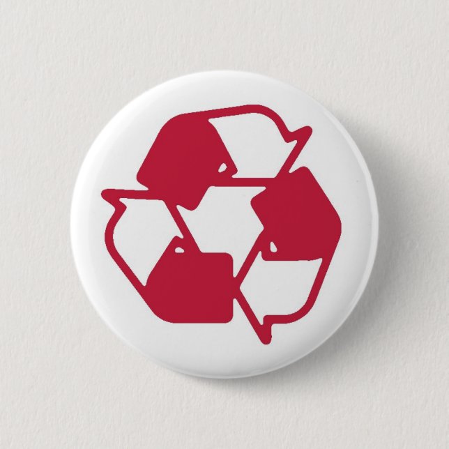 Badge Rond 5 Cm Le rouge embouti réutilisent le logo (Devant)