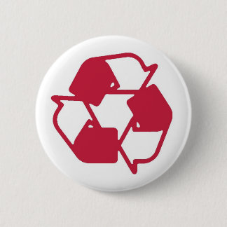 Badge Rond 5 Cm Le rouge embouti réutilisent le logo