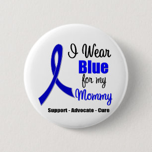Badge Rond 5 Cm Le Ruban Cancer Du Colon Pour Ma Maman