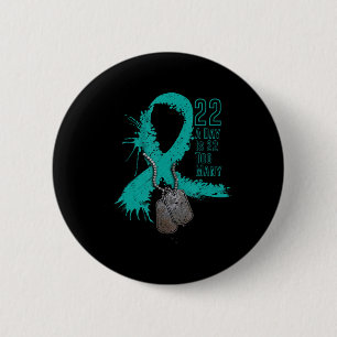 Badge Rond 5 Cm Le Ruban De Sensibilisation Au Suicide Des Vétéran