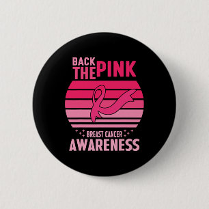 Badge Rond 5 Cm Le ruban rose American Drapeau Prix du cancer du s