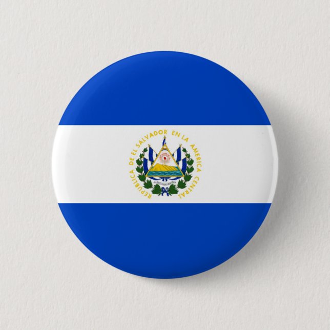 Badge Rond 5 Cm Le Salvador (Devant)