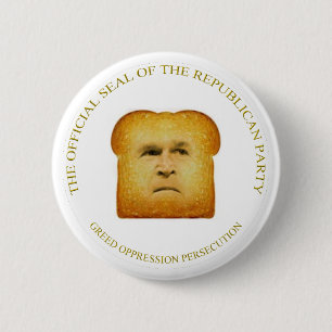 BADGE ROND 5 CM LE SCEAU OFFICIEL DU PARTI RÉPUBLICAIN.