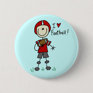 Badge Rond 5 Cm Le schéma T-shirts et cadeaux de bâton du football