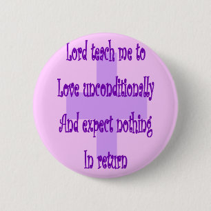 Badge Rond 5 Cm Le seigneur m'enseignent à aimer