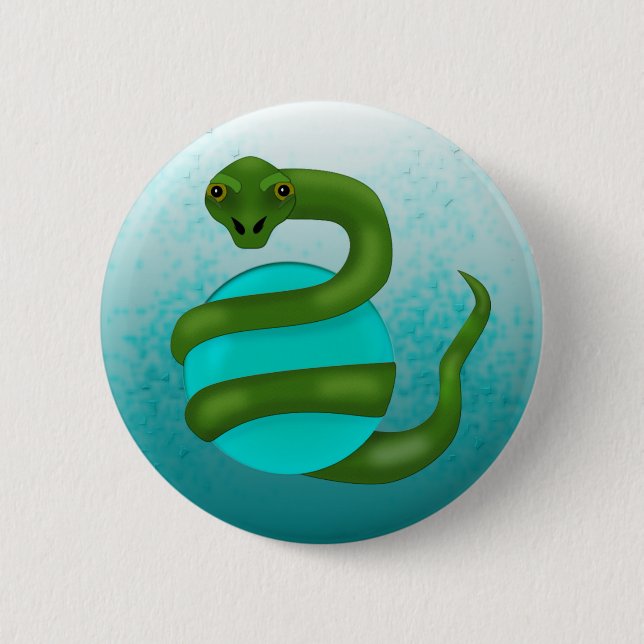Badge Rond 5 Cm Le serpent (Devant)