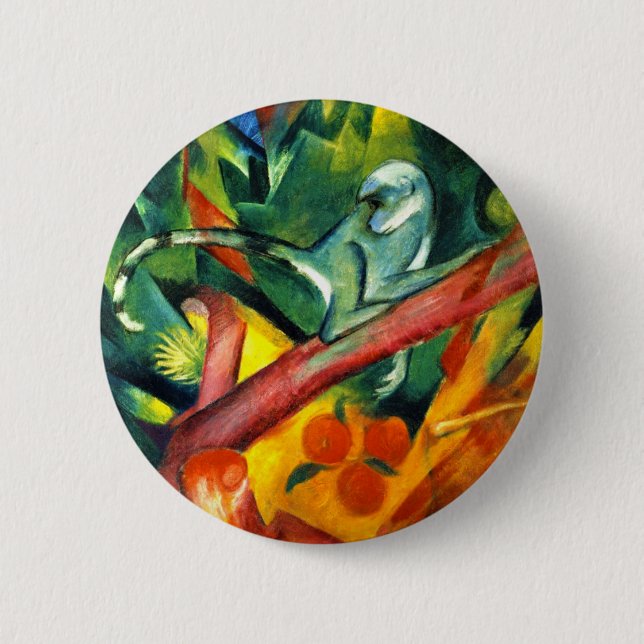 Badge Rond 5 Cm Le singe (Devant)