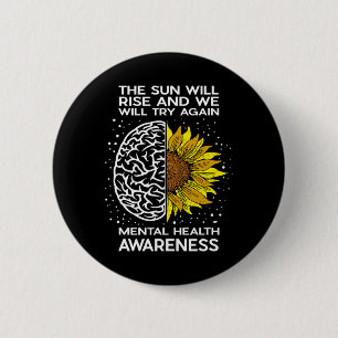 Badge Rond 5 Cm Le Soleil Augmentera Et Nous Essaierons De Nouveau