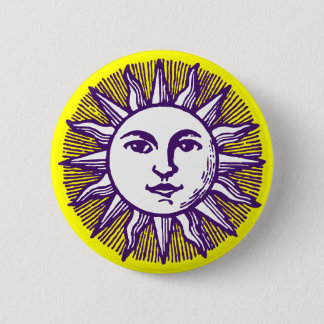 BADGE ROND 5 CM LE SOLEIL POURPRE