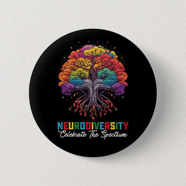 Badge Rond 5 Cm Le Spectrum Autism (Devant)