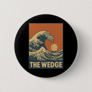 Badge Rond 5 Cm Le spot de surf The Wedge Newport Beach Surfing Gr