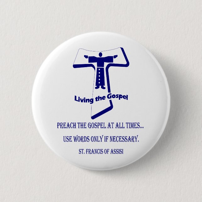 Badge Rond 5 Cm Le St Francis (Devant)