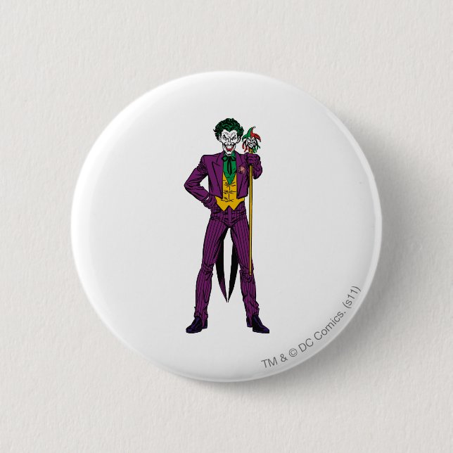 Badge Rond 5 Cm Le stand classique de Joker (Devant)