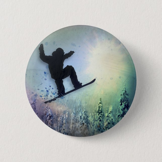 Badge Rond 5 Cm Le surfeur : Air (Devant)
